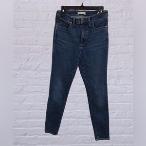 M8 Madewell Dark Blue Skinny Jeans High Rise